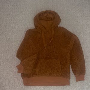 Brown fuzzy hoodie